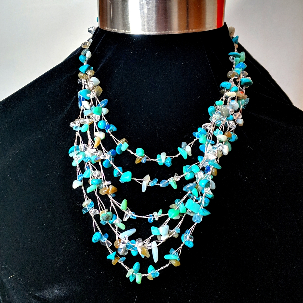 Turquoise & Stone Necklace
